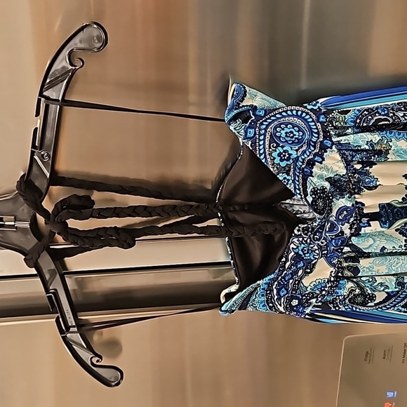 💕ARDEN B💕 Y2K Swimsuit Cover Up Dress ~ Paisley Print Small - Picture 4 of 10